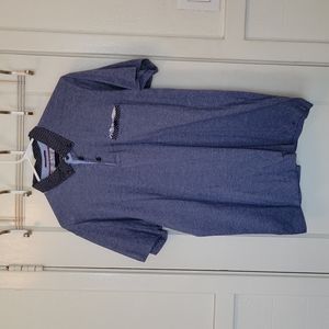 Blue Cactus Man Polo Shirt